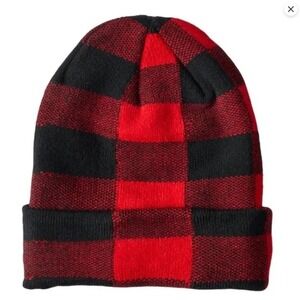 Aeropostale Buffalo Check Beanie Plaid Fleece Lined Knit  Winter Hat Unisex